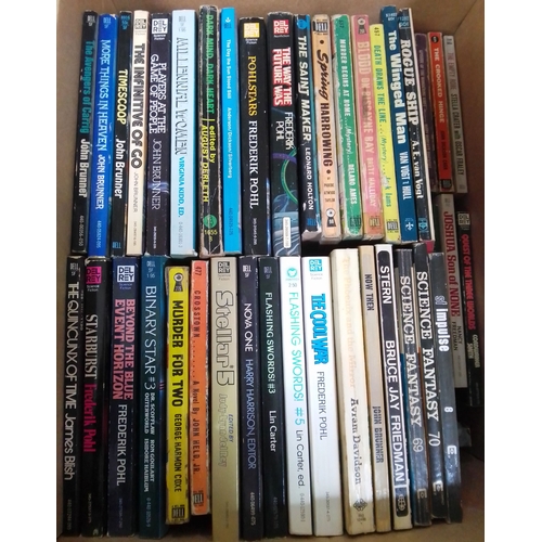 216 - Assorted paperbacks mainly sci fi, mystery, crime etc., various authors, publishers comprising Dell,... 