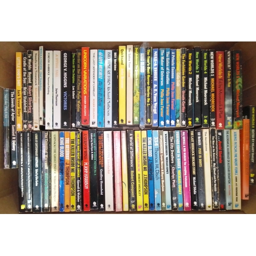 216 - Assorted paperbacks mainly sci fi, mystery, crime etc., various authors, publishers comprising Dell,... 