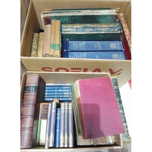 236 - Assorted antique books including Hogarth etc.