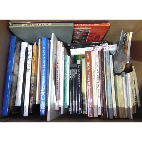 237 - A box of assorted art books.