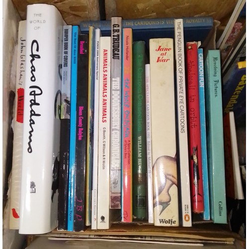 235 - A large collection of cartoon and illustration books, various artists, lot contents fully illustrate... 