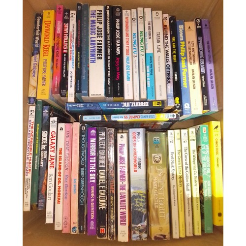 220 - A large quantity of assorted paperbacks, including science, fiction, fantasy, crime etc., etc., vari... 