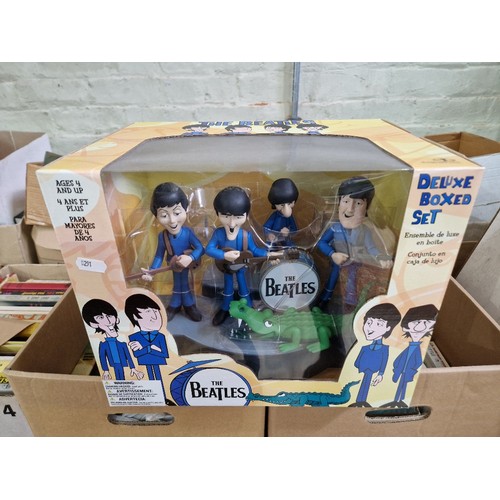 347 - The Beatles deluxe boxed set cartoon figures in original window box.