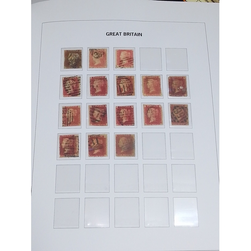 251 - GB stamp collection, two albums, Victoria and later, penny black, penny reds etc. etc.