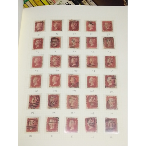 251 - GB stamp collection, two albums, Victoria and later, penny black, penny reds etc. etc.