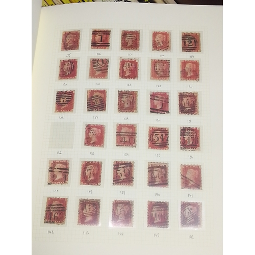 251 - GB stamp collection, two albums, Victoria and later, penny black, penny reds etc. etc.