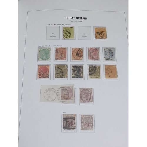 251 - GB stamp collection, two albums, Victoria and later, penny black, penny reds etc. etc.