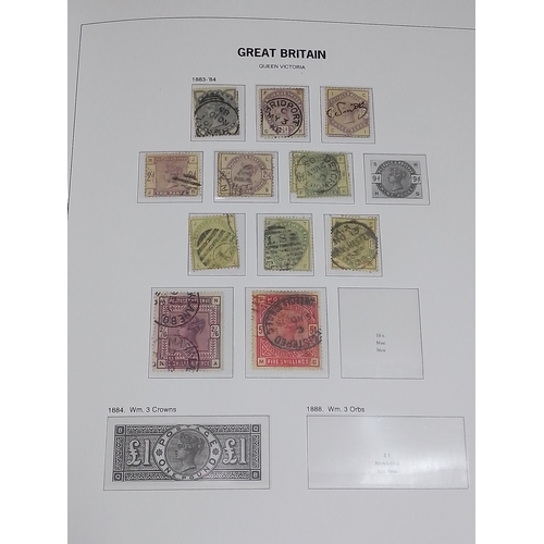 251 - GB stamp collection, two albums, Victoria and later, penny black, penny reds etc. etc.