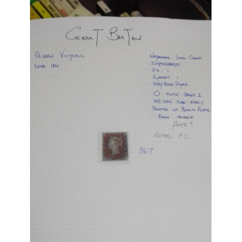 251 - GB stamp collection, two albums, Victoria and later, penny black, penny reds etc. etc.