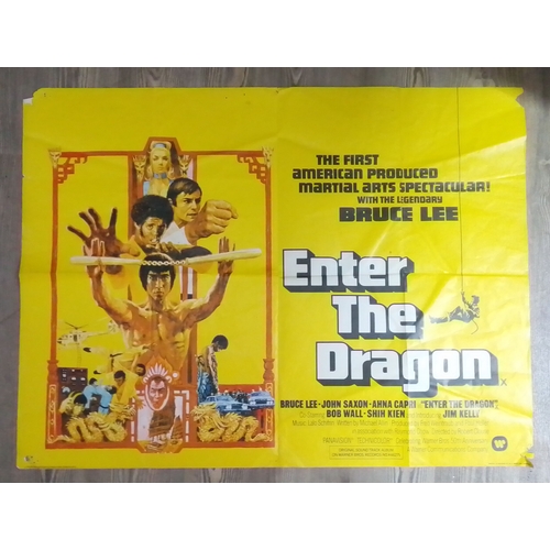 275 - Bruce Lee Enter The dragon, original 1973 UK film poster.