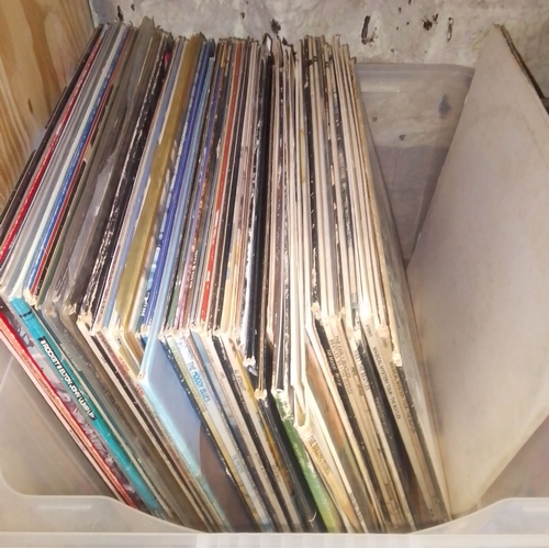 279 - A box of assorted LPs including The Beatles, Pink Floyd, Rolling Stones etc.