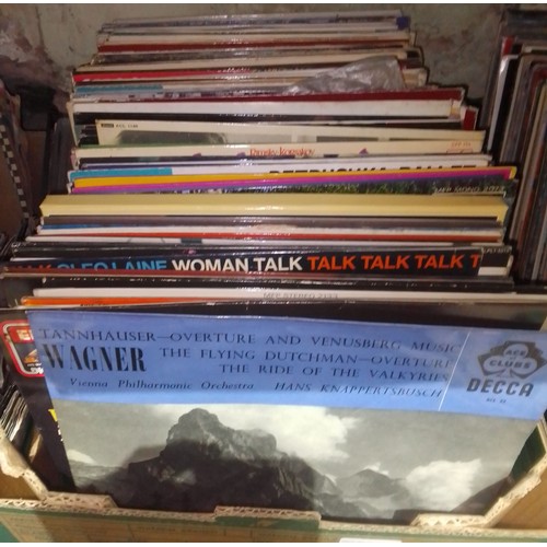 285 - A box of assorted LPs.