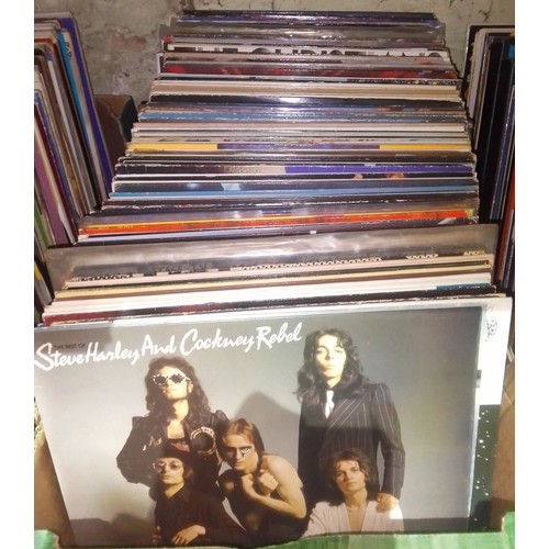 286 - A box of assorted LPs.