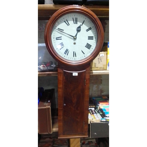 295 - A 19th century mahogany 30 hour tavern type clock.