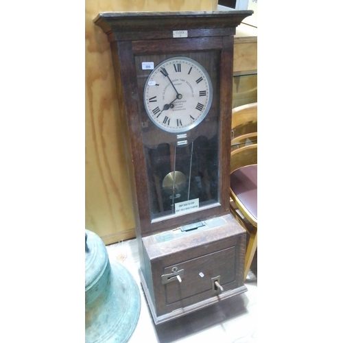 300 - A Gledhill-Brook time recording clock.