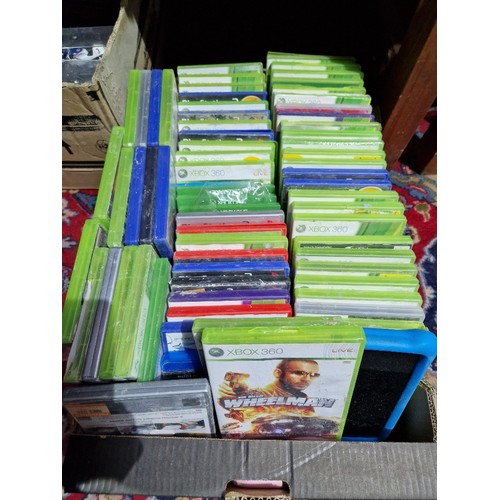 377 - A box of assorted Xbox360 & PS2 games