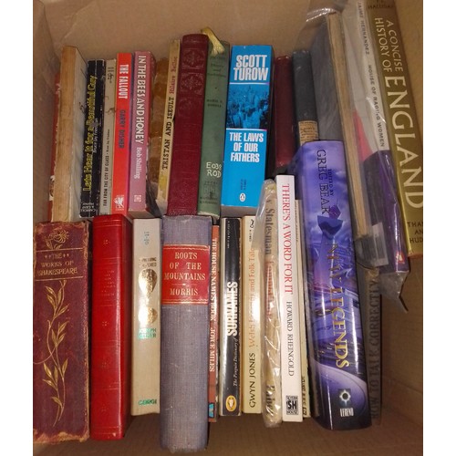 224 - A large quantity of assorted hardback and paperback books, various genre, authors and publishers, lo... 