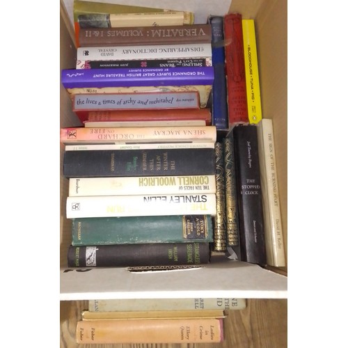 224 - A large quantity of assorted hardback and paperback books, various genre, authors and publishers, lo... 