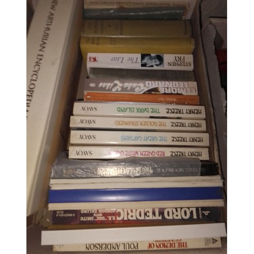 224 - A large quantity of assorted hardback and paperback books, various genre, authors and publishers, lo... 