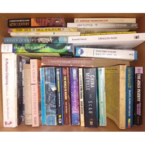 225 - A large quantity of assorted hardback and paperback books, various genre, authors and publishers, lo... 