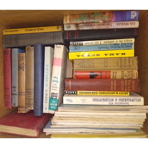 225 - A large quantity of assorted hardback and paperback books, various genre, authors and publishers, lo... 