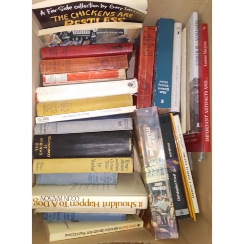 225 - A large quantity of assorted hardback and paperback books, various genre, authors and publishers, lo... 