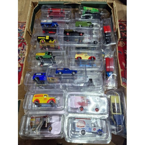 387 - A box of assorted Lledo advertising diecast vehicles, approx. 64.