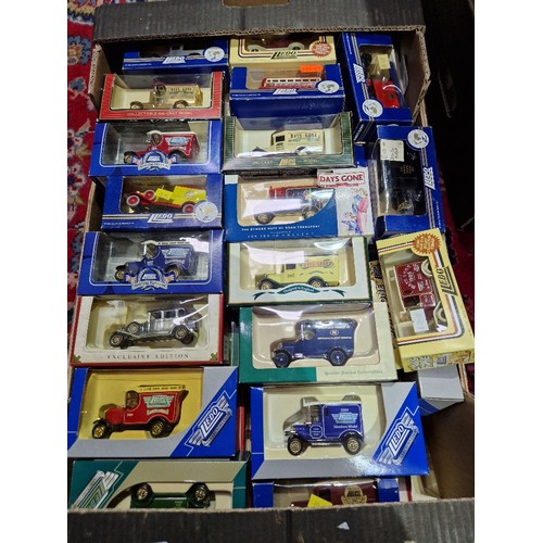 385 - A box of assorted boxed Lledo diecast vehicles, approx. 74.