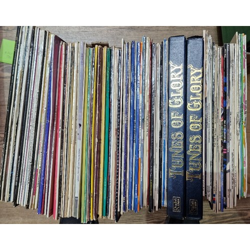 287 - A box of assorted LPs.