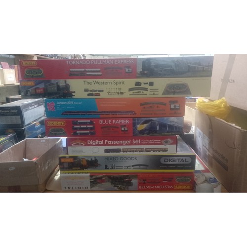 354 - A large collection of model railway item to include 2 x Hornby locomotives with tenders, a Hornby We... 