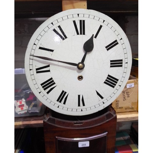 295 - A 19th century mahogany 30 hour tavern type clock.