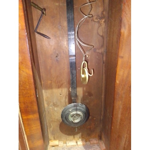 295 - A 19th century mahogany 30 hour tavern type clock.