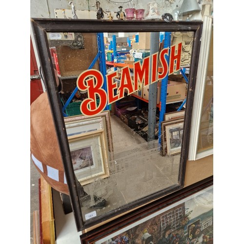 781 - A Beamish advertising mirror.