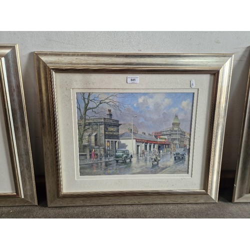 841 - John Lewis Chapman (British, b.1946), watercolour, street scene, 40cm x 30cm, signed to lower right,... 