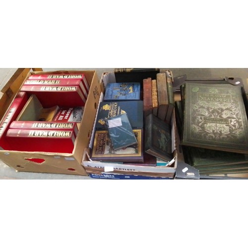 80 - Three boxes of books, some 19th and early 20th century, including 'The Myths of Ancient Egypt' by Le... 