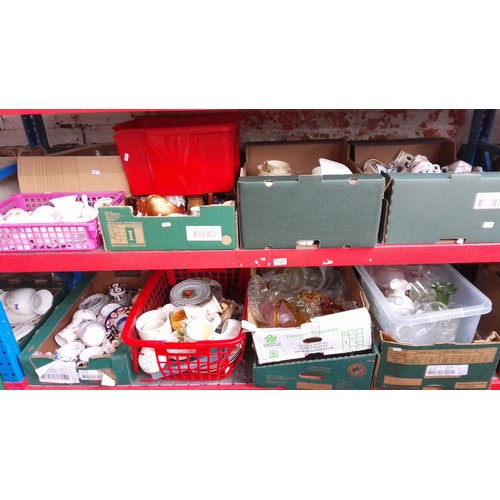 110 - 12 boxes of mixed ceramics and glass including Poole, Empire, Delft etc