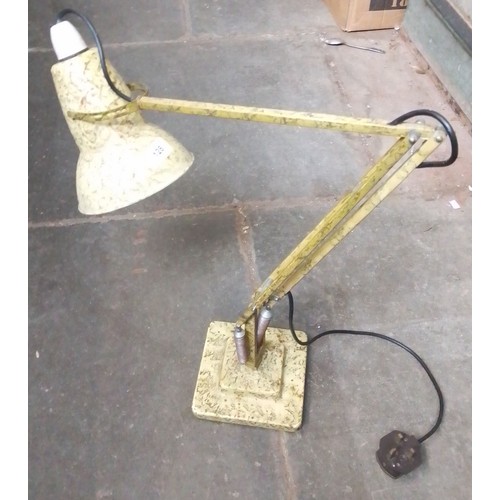 128 - A Herbert Terry & Sons anglepoise lamp, mottled paintwork, two-step base.