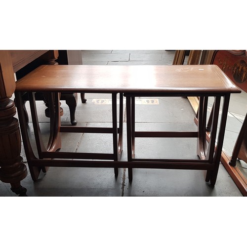 976 - A mid 20th century G Plan teak nest of two tables