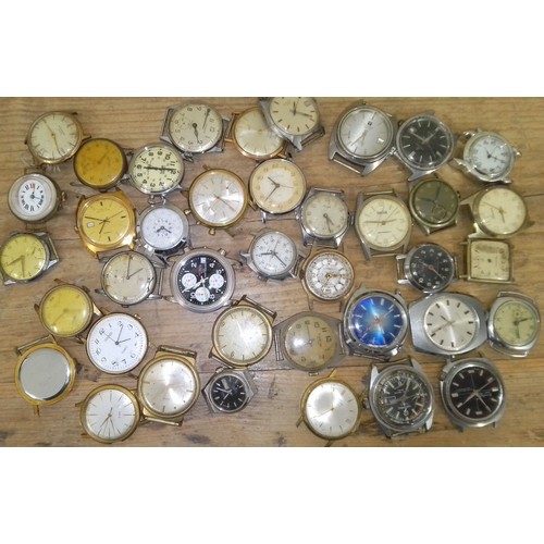 276 - A quantity of assorted mainly mechanical vintage wristwatches, all as found.