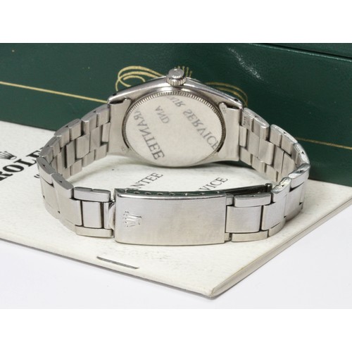 493 - A Rolex Oyster Speedking stainless wristwatch, ref. 6430, case width 29mm, with box and papers.