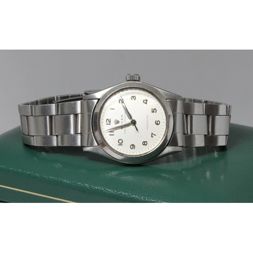 493 - A Rolex Oyster Speedking stainless wristwatch, ref. 6430, case width 29mm, with box and papers.