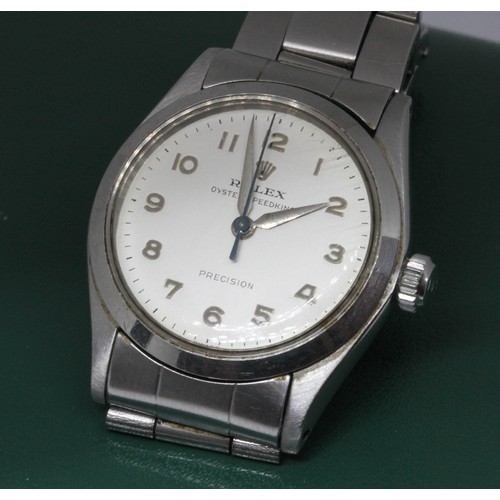 493 - A Rolex Oyster Speedking stainless wristwatch, ref. 6430, case width 29mm, with box and papers.