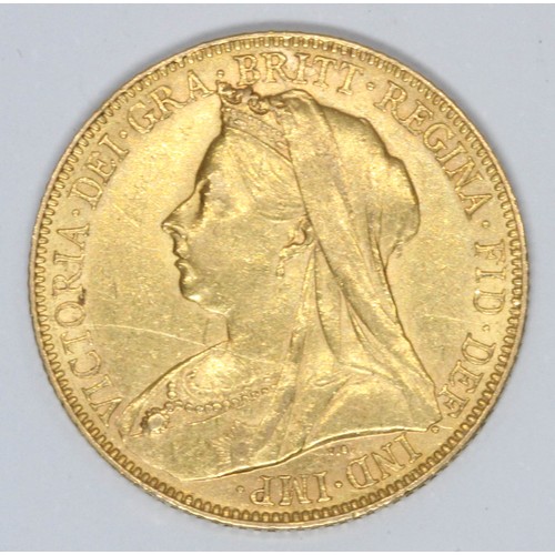 542 - A Victoria 1899 sovereign.