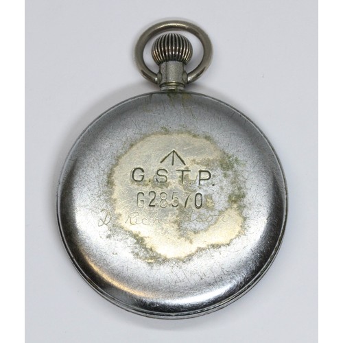 522 - A military GSTP pocket watch, case diameter 51mm.