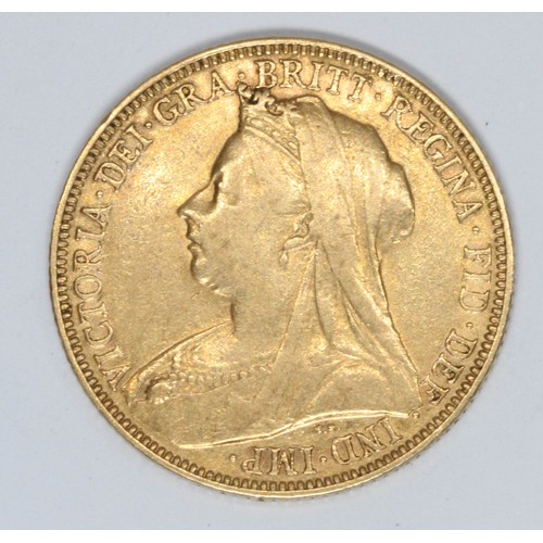 543 - A Victoria 1901 sovereign.