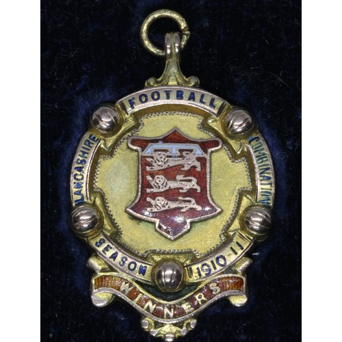 545 - A Lancashire Football Div. 1 Rochdale Winners medal, season 1910/11, presented to A. Gregson, hallma... 