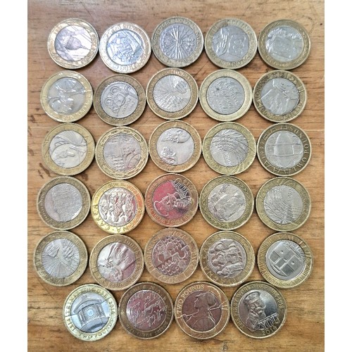 547 - A group of 29 assorted collectable £2 coins.