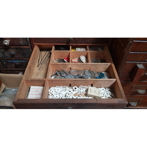 287 - A cabinet of assorted mainly vintage watch spares.