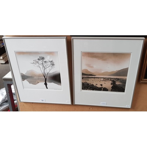 797 - David Herrod (British, b.1936), pair of signed photographic prints, Lake District scenes, both frame... 