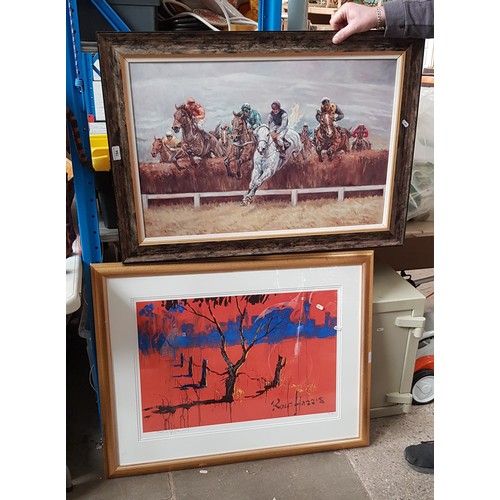 794 - Rolf Harris (Australian, 1930-1923), 'Blue Shack in the Outback', signed limited edition print, 802/... 